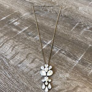 J.CREW LONG GEM CRYSTAL NECKLACE